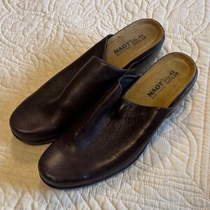 Naot Dark Brown Leather clog